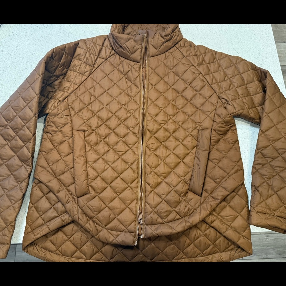 Quince Featherless Quilted Puffer in Chesnut size XS
